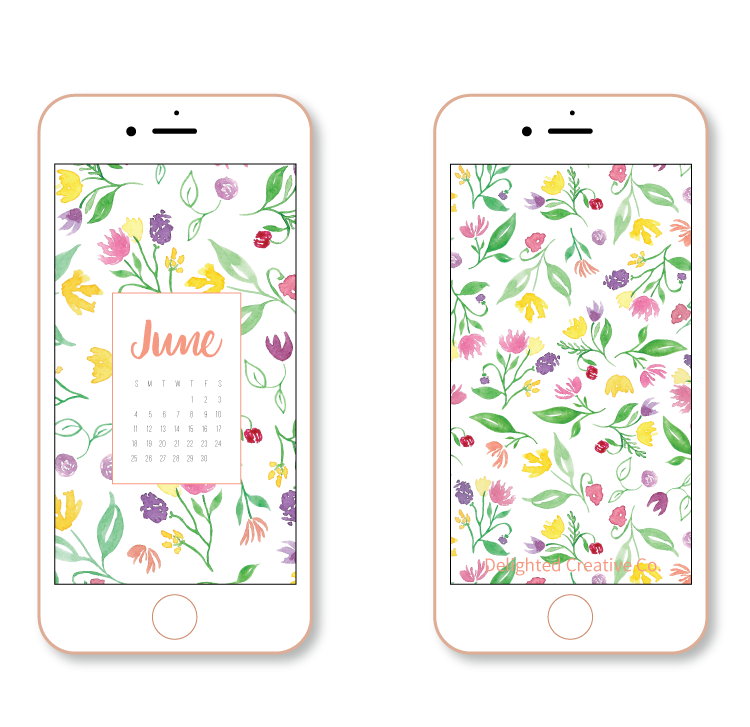 June Floral Tech Wallpaper