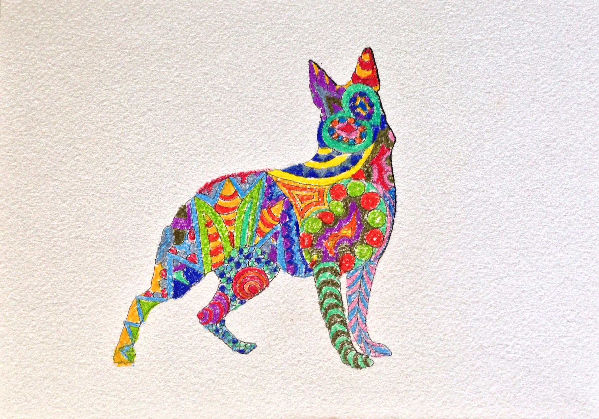  2013&nbsp; sakura pen and color pencil on paper 5 x 7 inches 