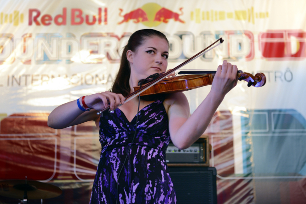 Performing with Bolero Montreal at the 2012 Red Bull Sounderground Festival (Sao Paolo, Brazil).