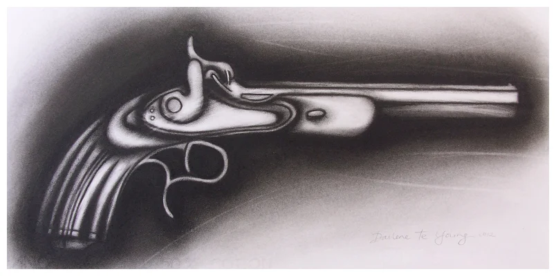 'Essential Weapon 2' Charcoal on Paper  380x640mm