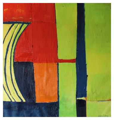 'Abstract 1' Oil on Paper