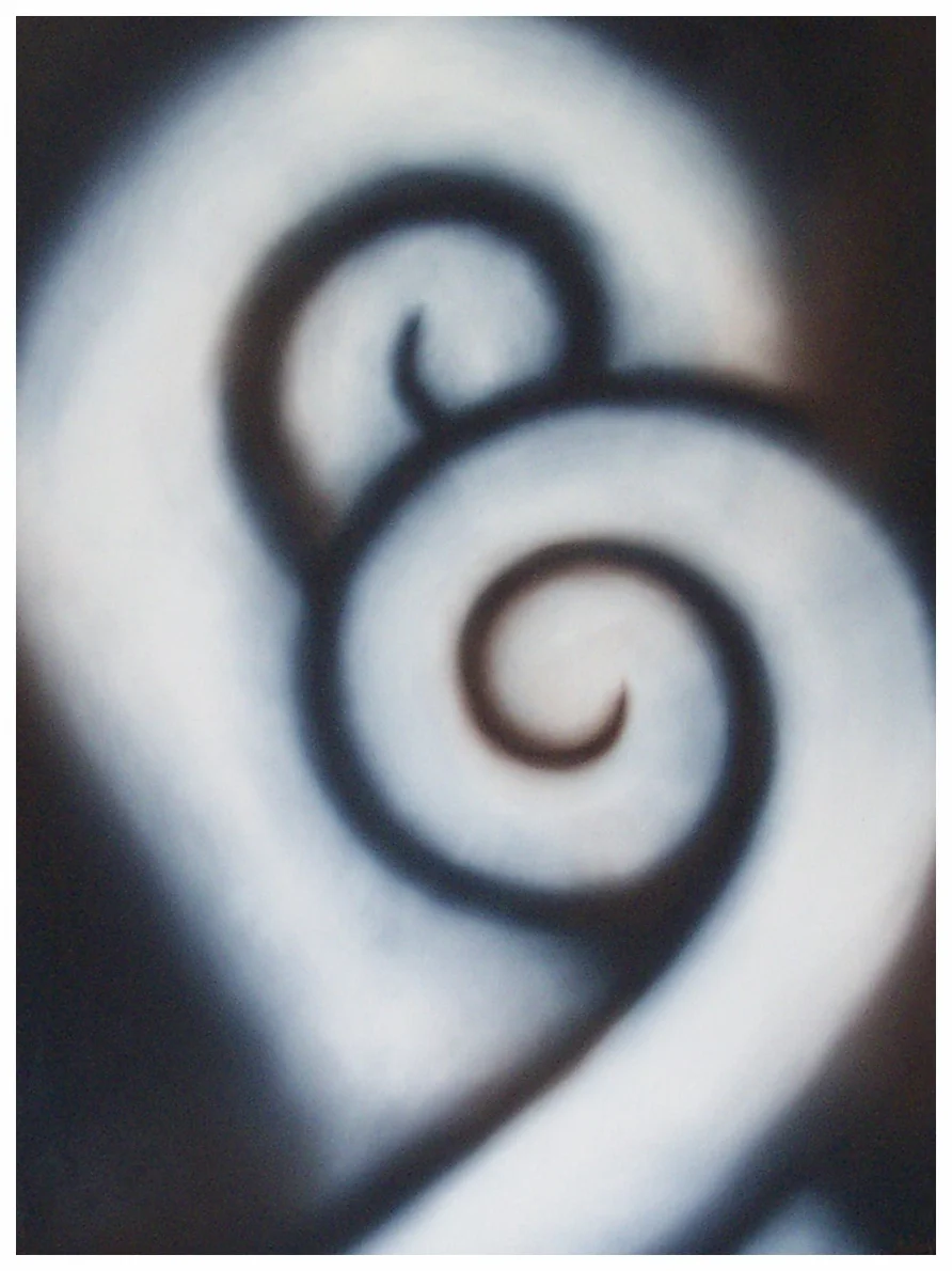 'Koru in Paynes Grey'  Oil on Canvas