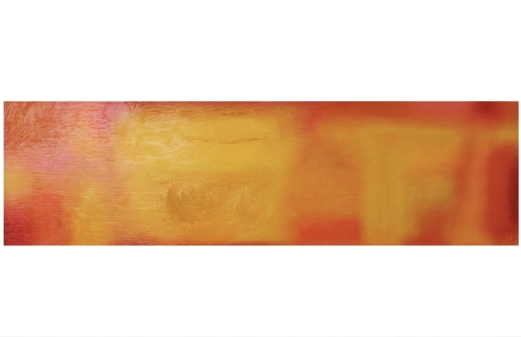 'Yellow abstract' Oil on Board