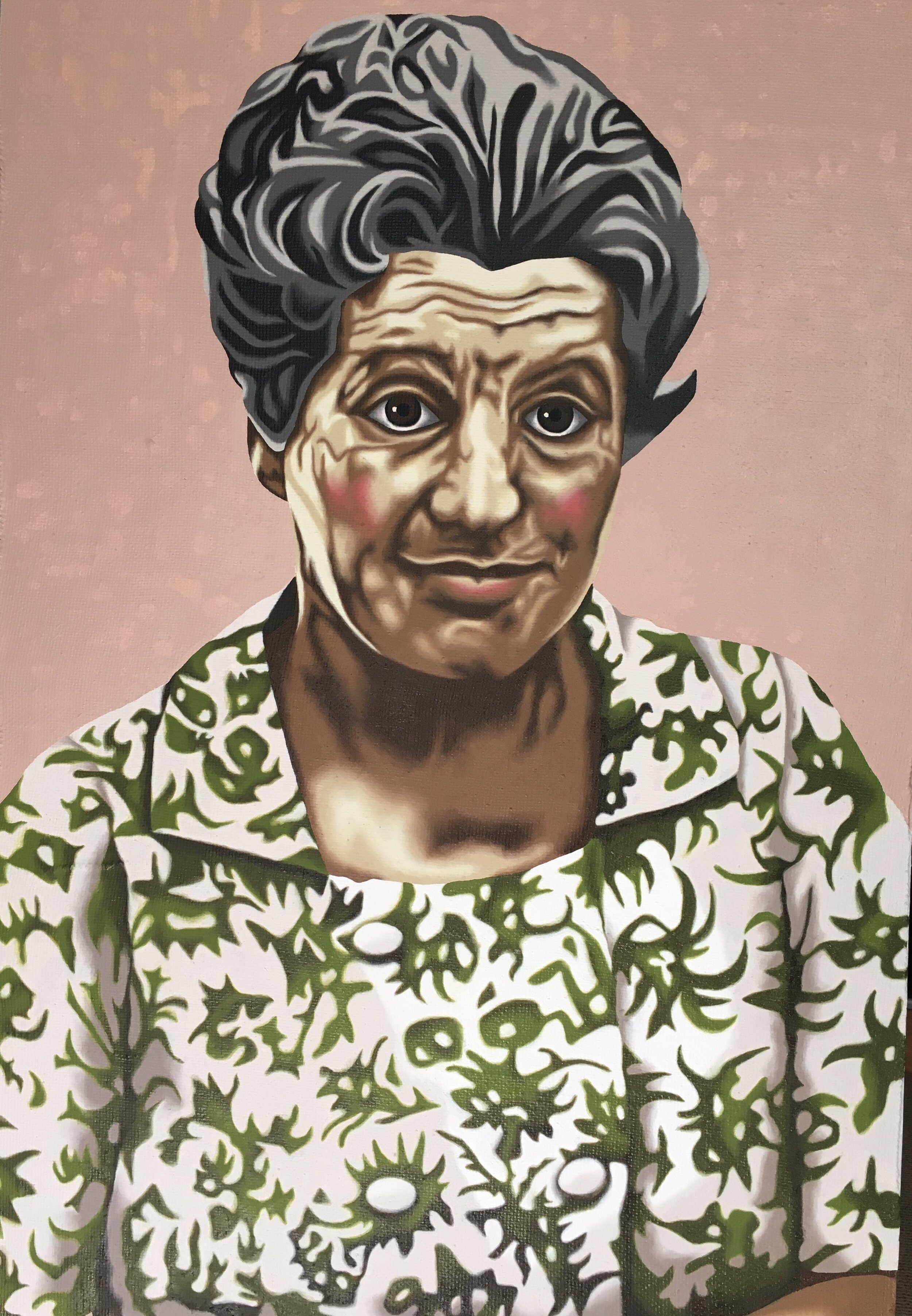 'Marion' Oil on Hessian & Board 900x600mm SOLD