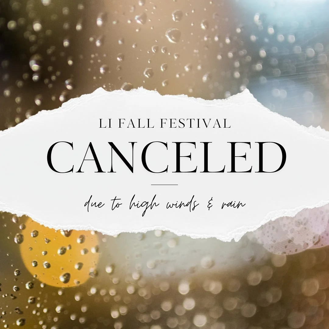 The nor&rsquo;easter shut us down today, folks! The Long Island Fall Festival is cancelled for Sunday. Thanks to all who showed up yesterday and supported our businesses!  Stay safe and warm today Huntington and I&rsquo;ll see you next year. 🍂 #rebe