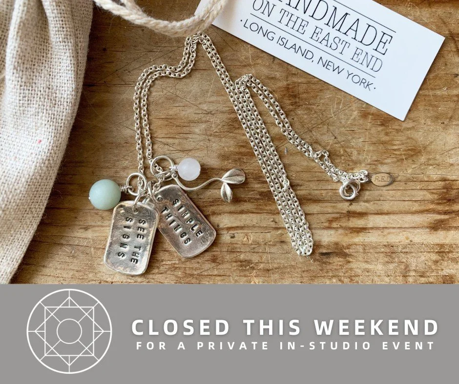 We are closed this weekend for Channeled &amp; Charmed, a private in-studio event featuring evidential psychic medium and spiritual mentor Monique Gentle Horse Proctor. Monique will offer guests clarity on their journey and help them illuminate their