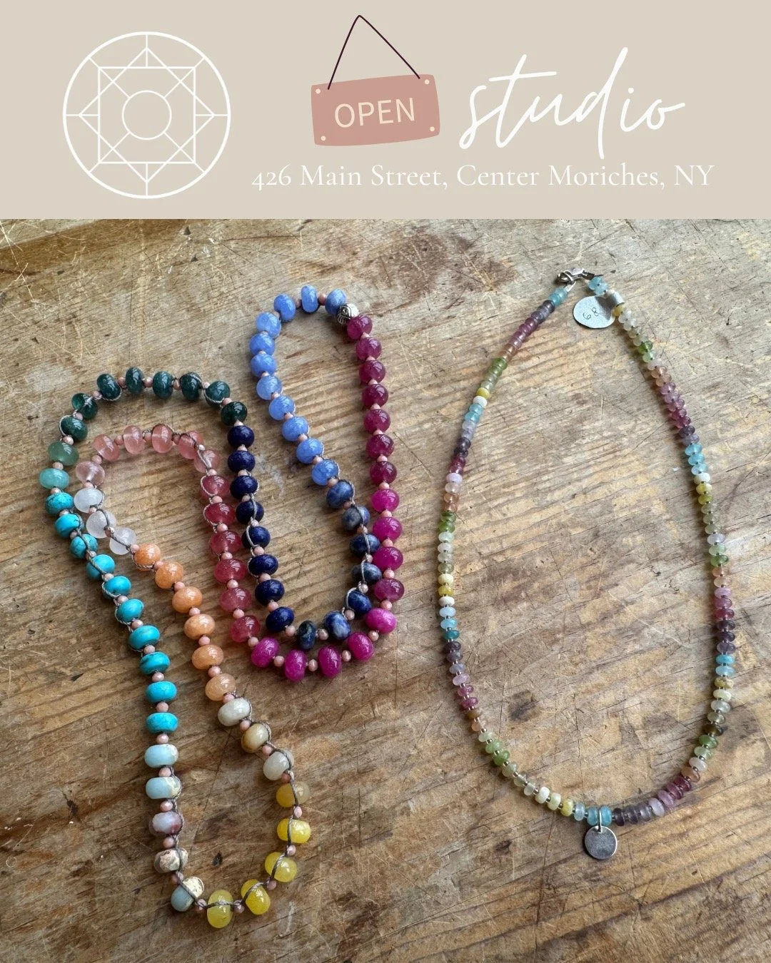 Vibe check: chunky or dainty? Let me know below or drop in for open studio, tomorrow from 12-5pm 🪧#rebeccadolber #rebeccadolberred #openstudio #centermoriches #chunkyordainty #customjewelry