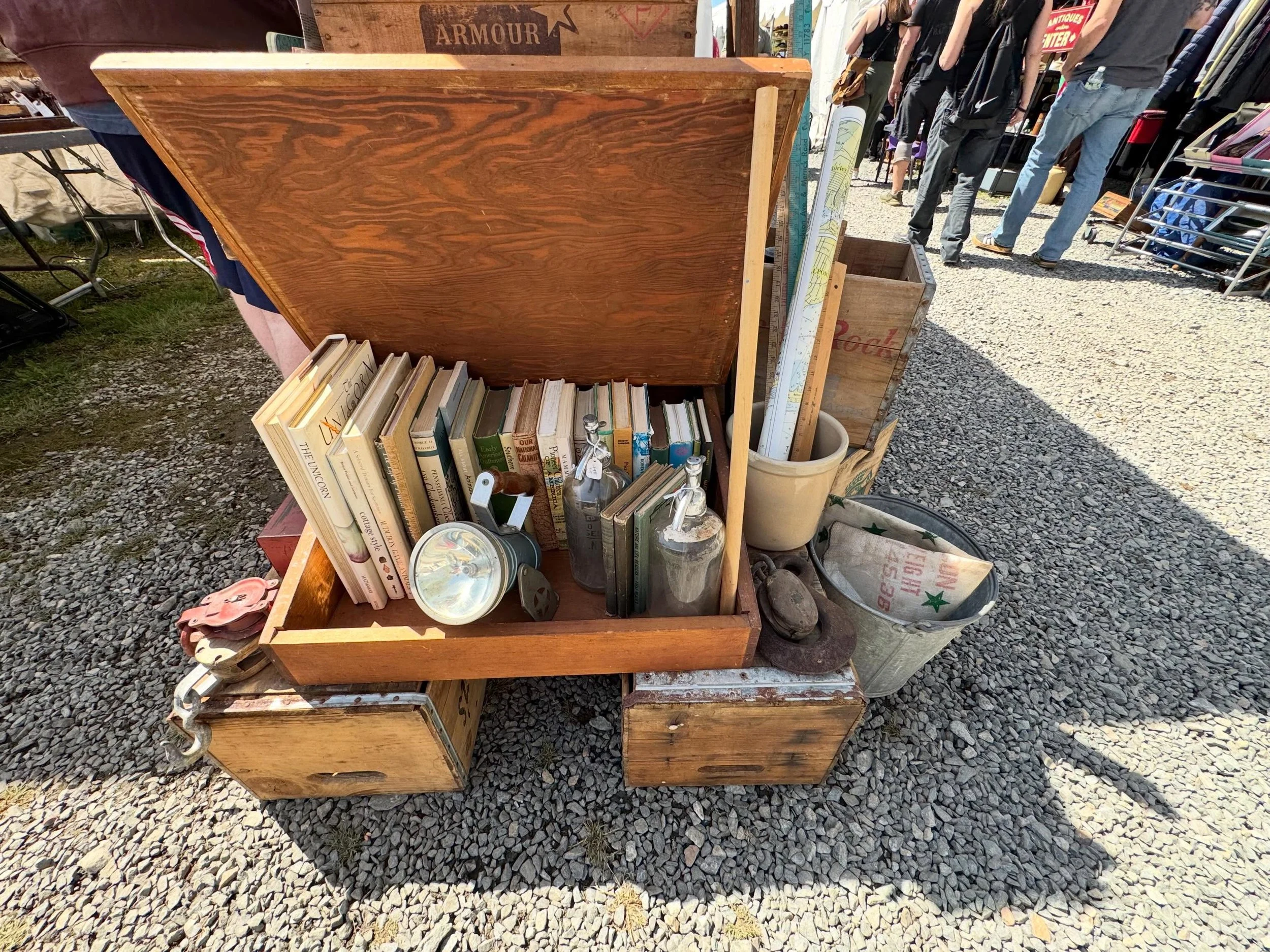 As a reminder, The Studio is closed today because we are vending in Brimfield! If you&rsquo;re in the area, come see me. I&rsquo;ll be here till the sun goes down. 🌅 F16, Shelton&rsquo;s. #brimfieldantiqueshow