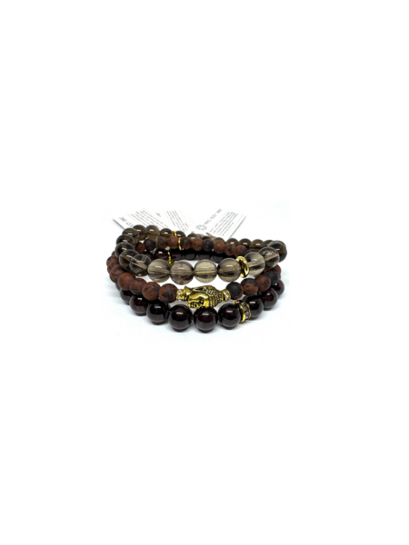 GARNET, DRUZY & RIVERSTONE STACKER SET
