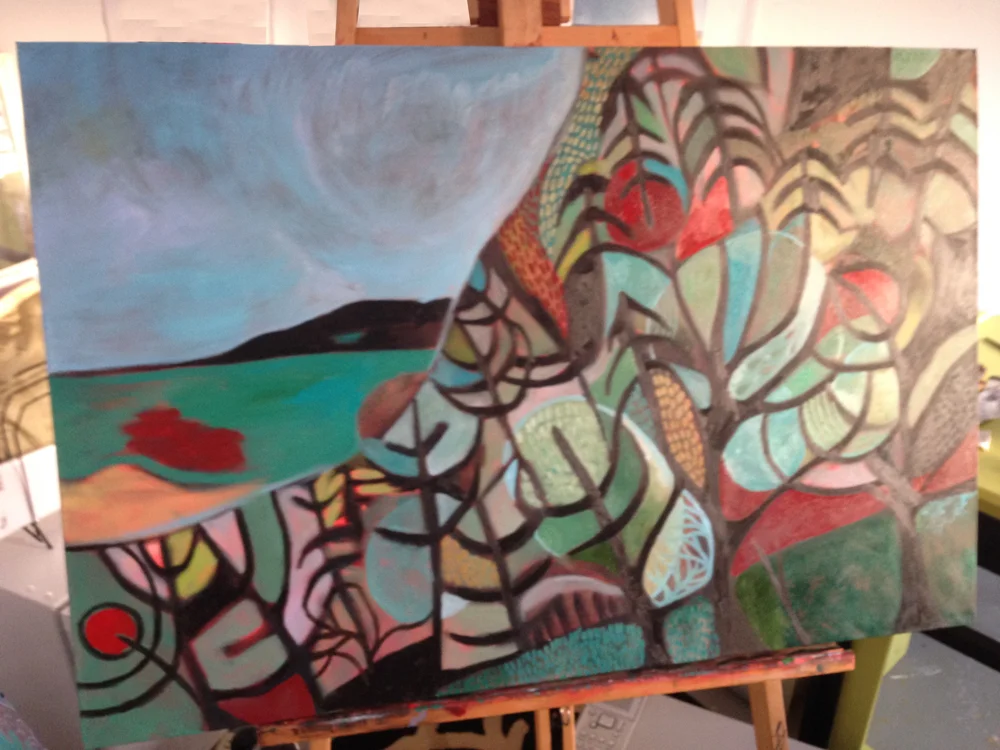 Starting to fill in detail on painting #1