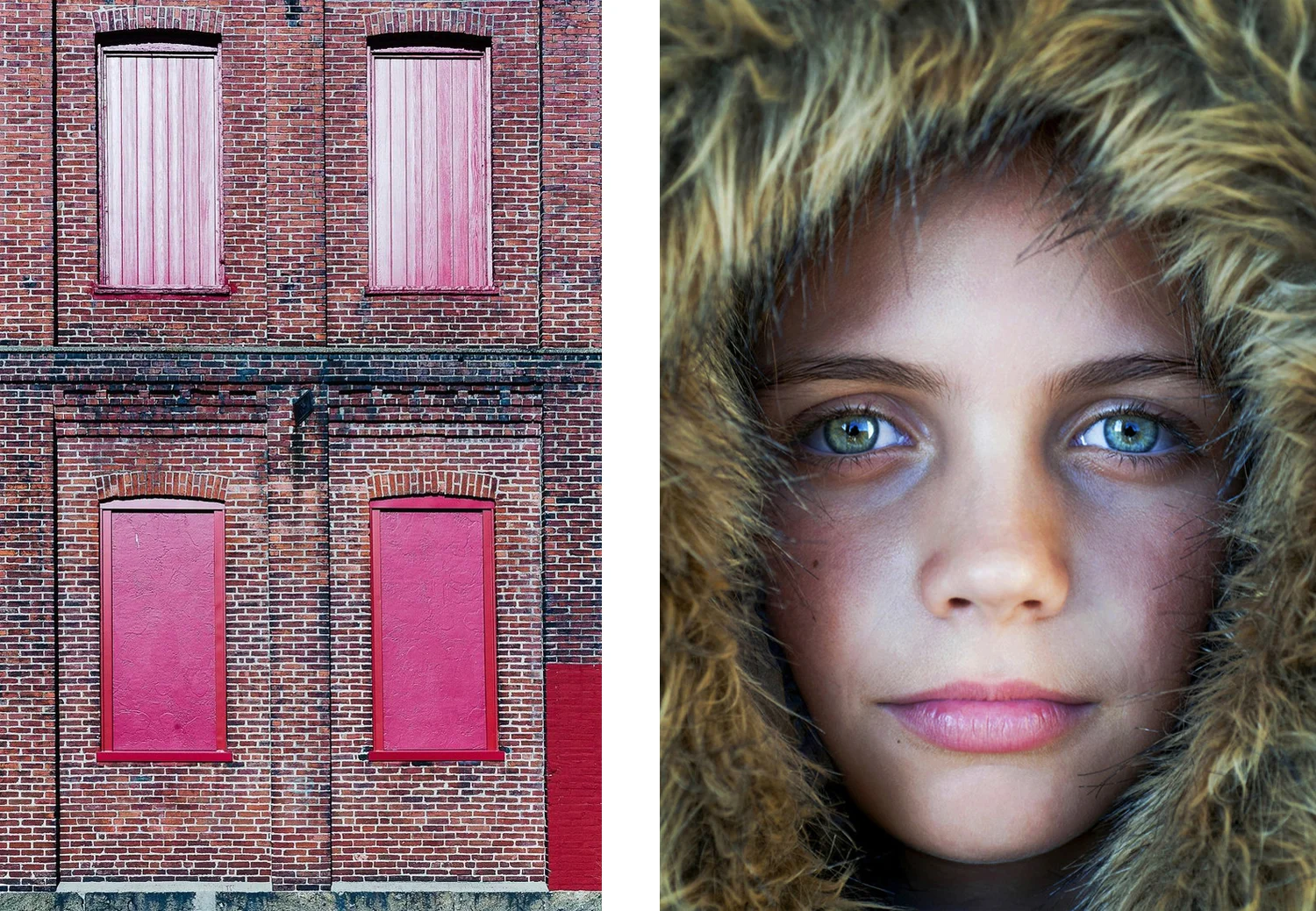 Left: Tom Carmichael; Red Windows tomcarmichael.zenfolio.com . Right: Cat Gwynn; Camille catgwynn.com