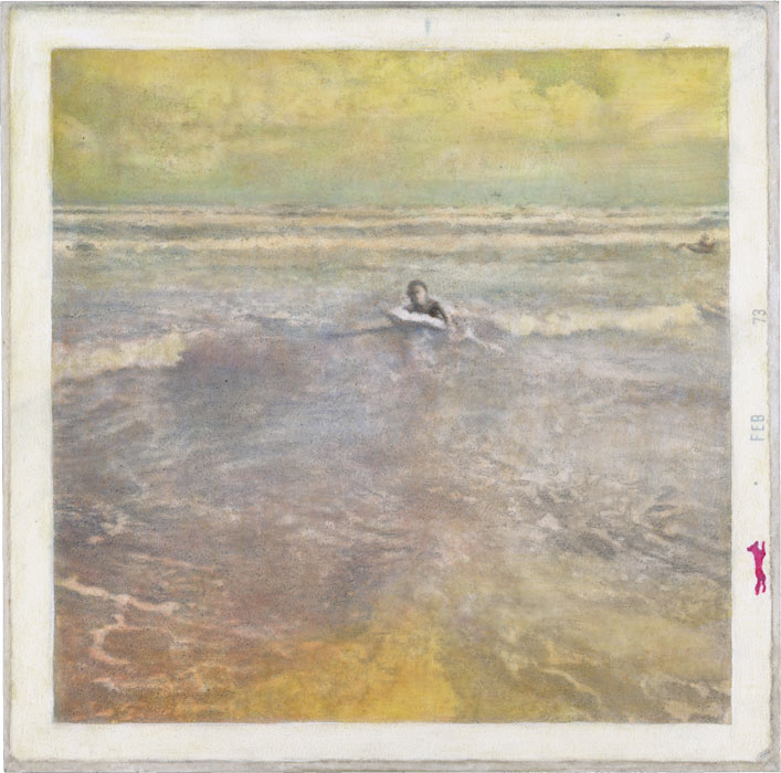 Unknown Error (Beach Body) 8x8 in. Oil and graphite on panel. 2014