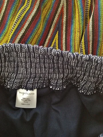 fully lined in soft cotton voile
