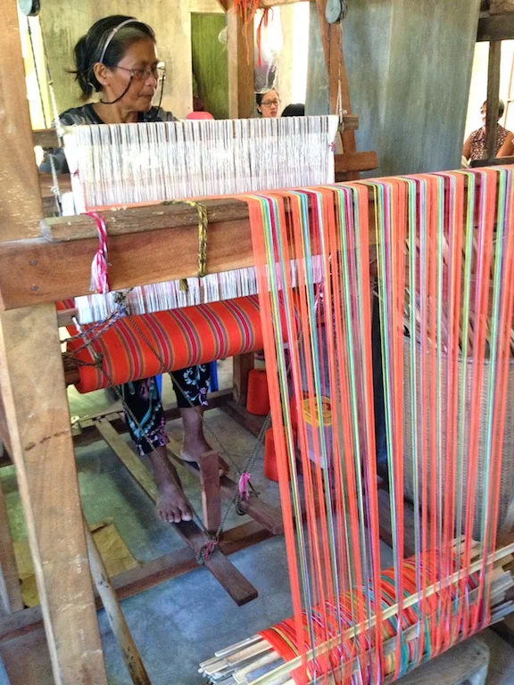 The bundle of bamboo sticks below were prepped by Manang Spider Woman or Aling Naty that morning.