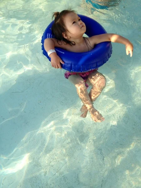 She kept saying, "look, daddy, look."