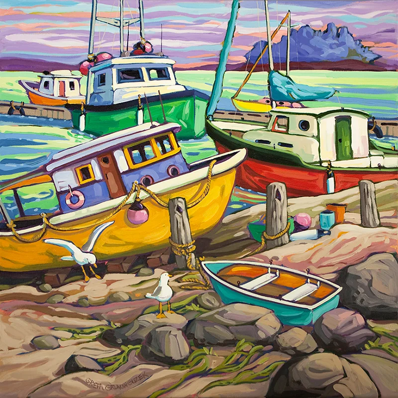TIDAL SWELL (36x36)