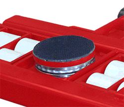 ST series machine dollies swivel pad view