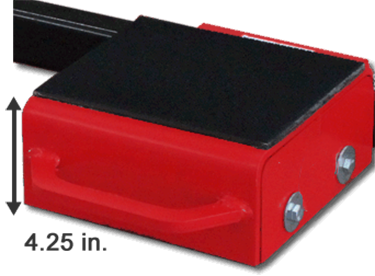 FT series equipment moving dollies low clearance view