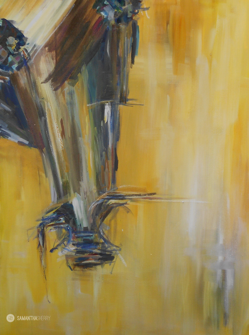 Horse Portrait/Painting Oil paint on Canvas © Samantha Sherry. May not be reproduced without express written permission from the artist.