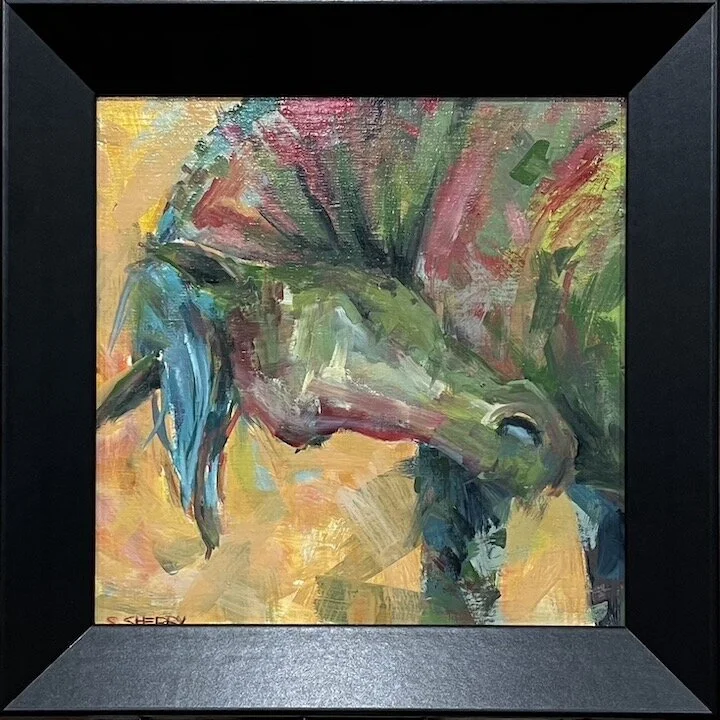 Horse Portrait/Painting Oil on Linen © Samantha Sherry. May not be reproduced without express written permission from the artist.