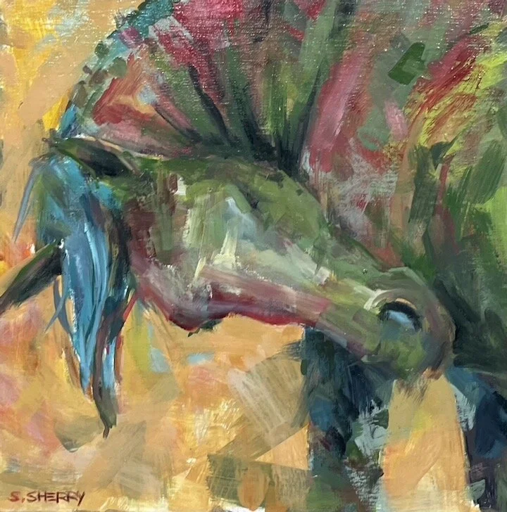 Horse Portrait/Painting Oil on Linen © Samantha Sherry. May not be reproduced without express written permission from the artist.