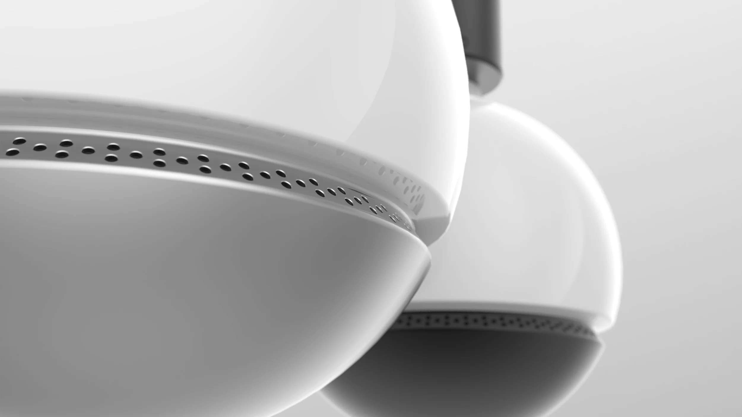 Ambiguous design: speaker and microphone are hidden from users' view angle.