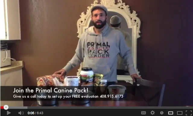 RAW DIET W/PRIMAL CANINE - VIDEO