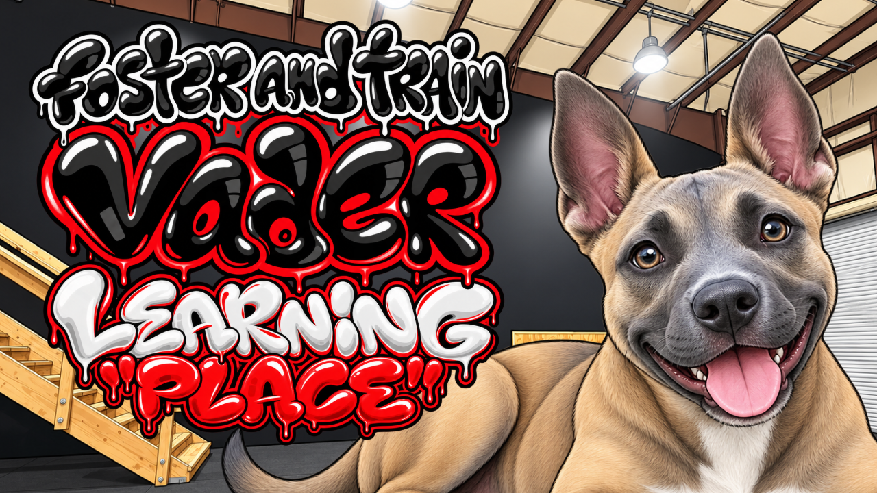 Teaching a Rescue Puppy the Place Command | Vader's Foster &amp; Train Journey