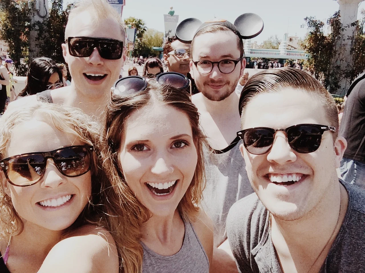 Going to Disney Land with some of my favorite people.