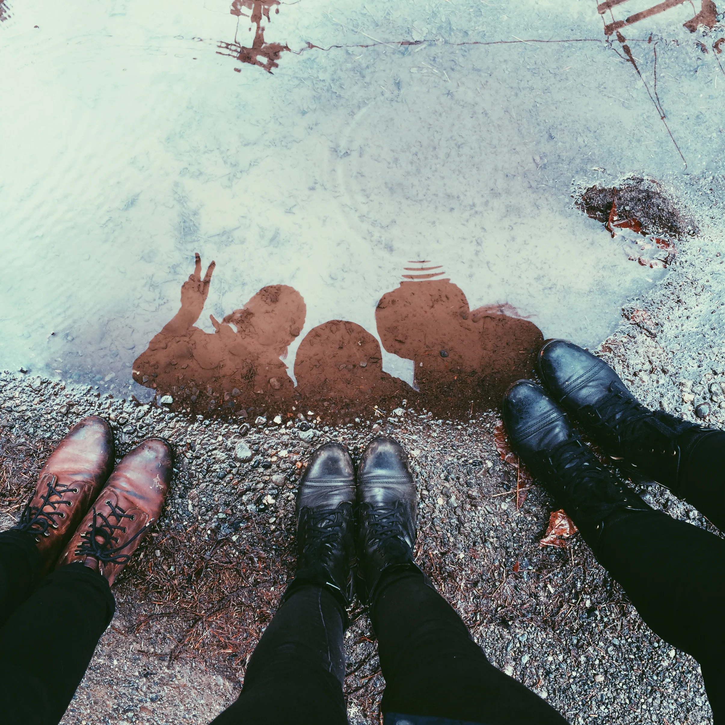 Lake Cushman with Ariana and Kaitlin