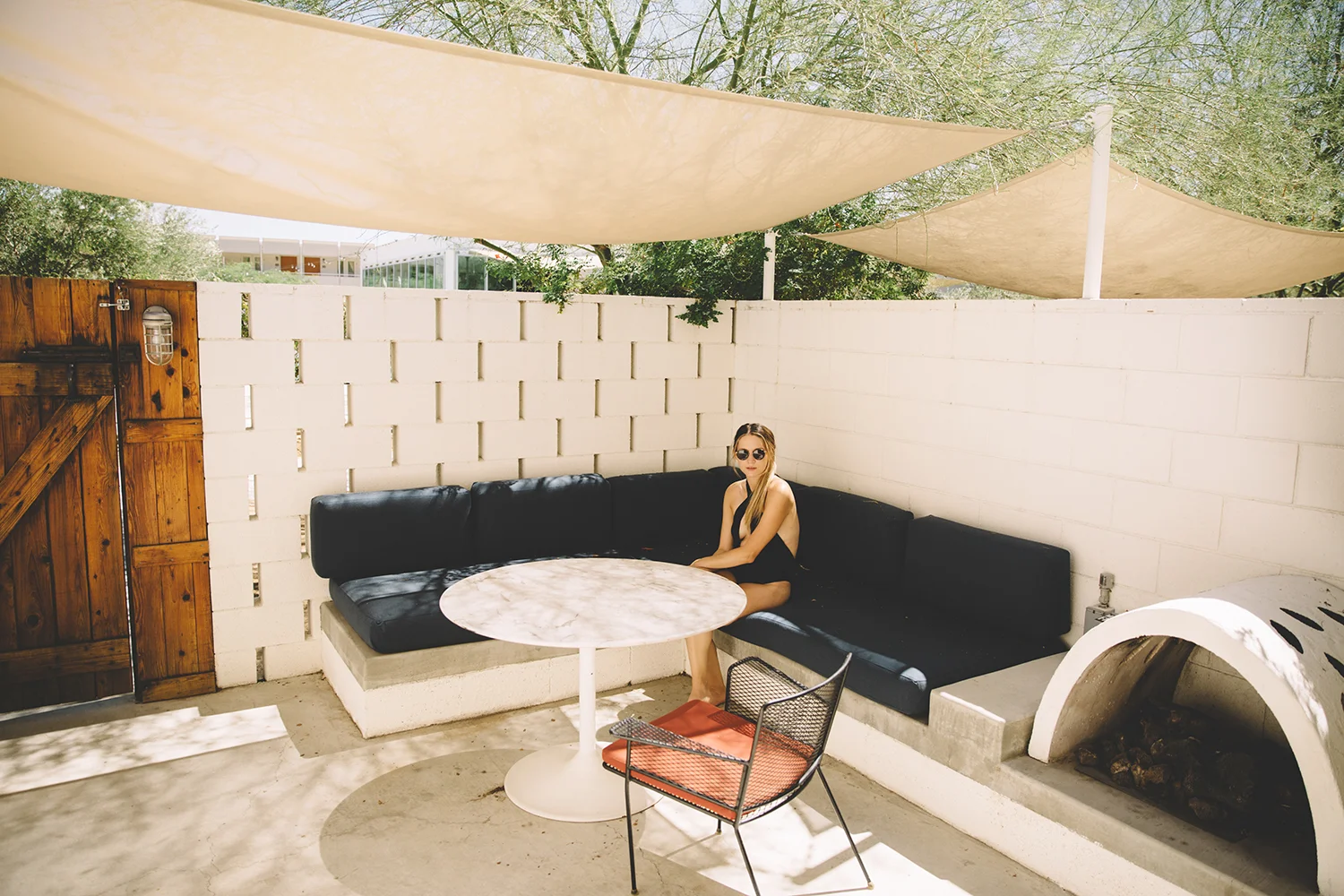 This was our front patio at the Ace Hotel. 