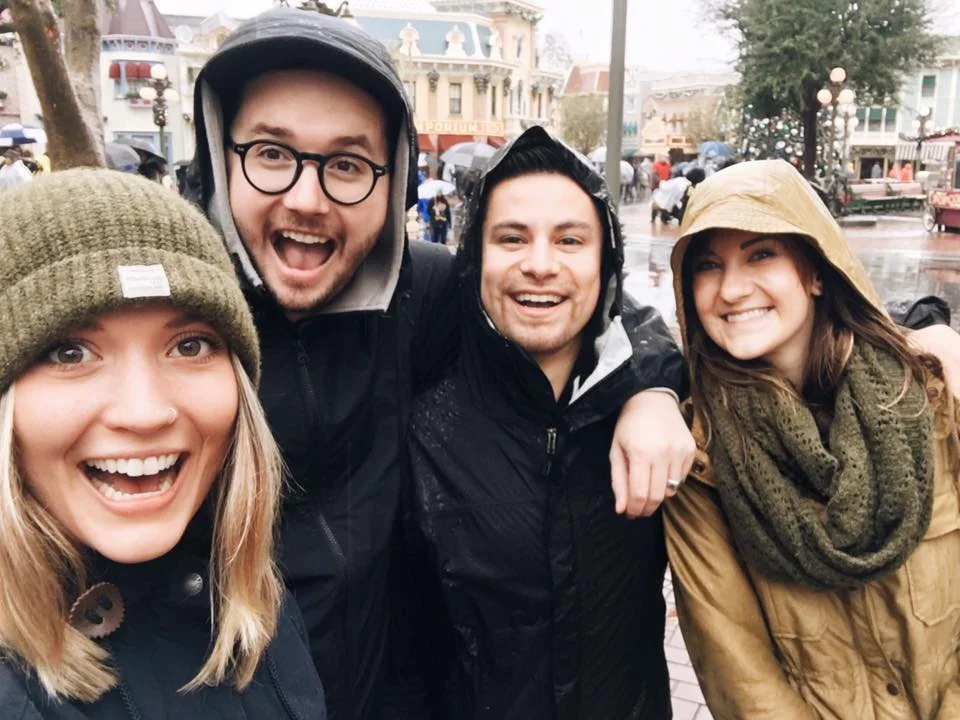 Going to disneyland on the rainiest day of the year in LA.
