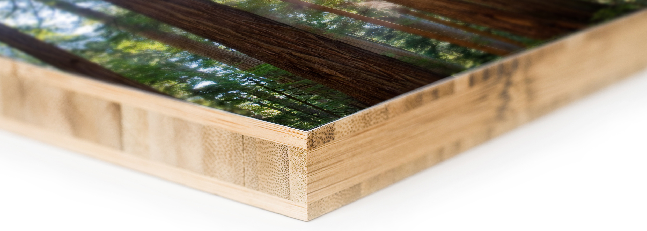Thick 3/4 inch bamboo block with square edges
