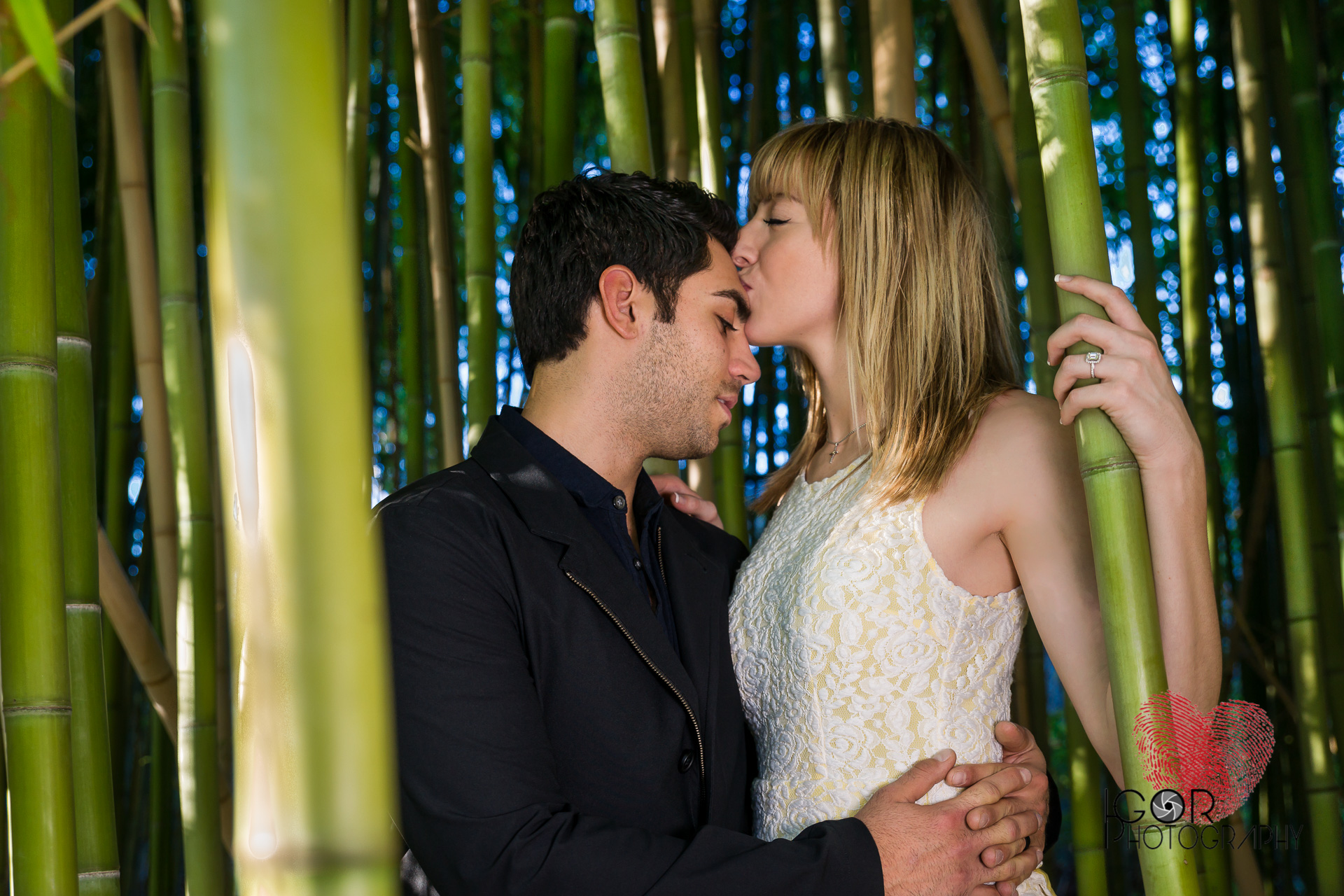 Japanese Garden Engagement Photography