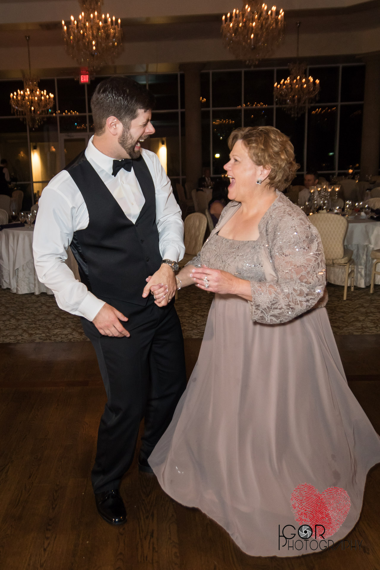 Groom and mother dance