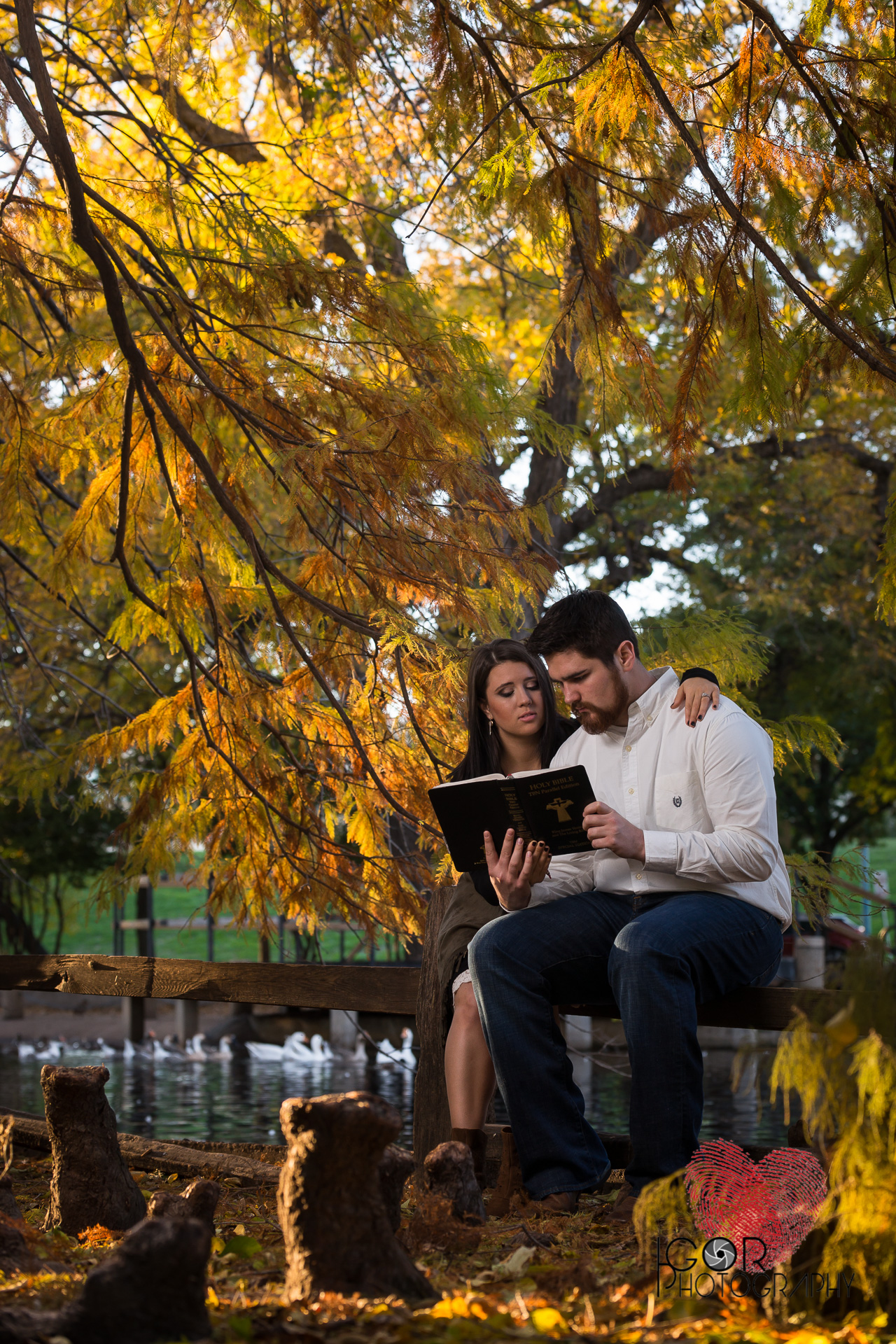 Bible engagement photo session