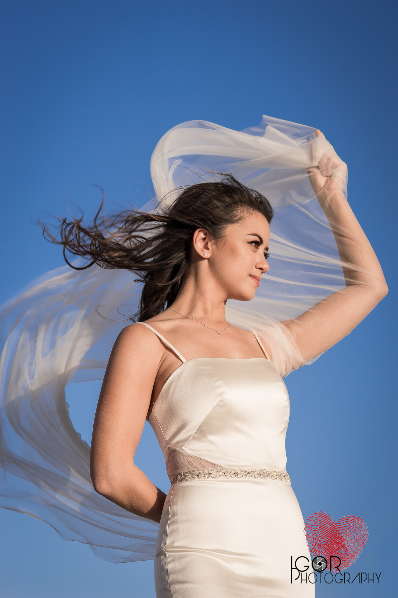 Artistic bridal photography