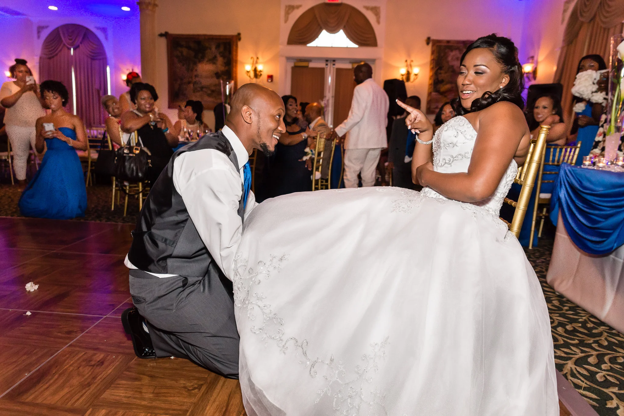 Wedding reception garter
