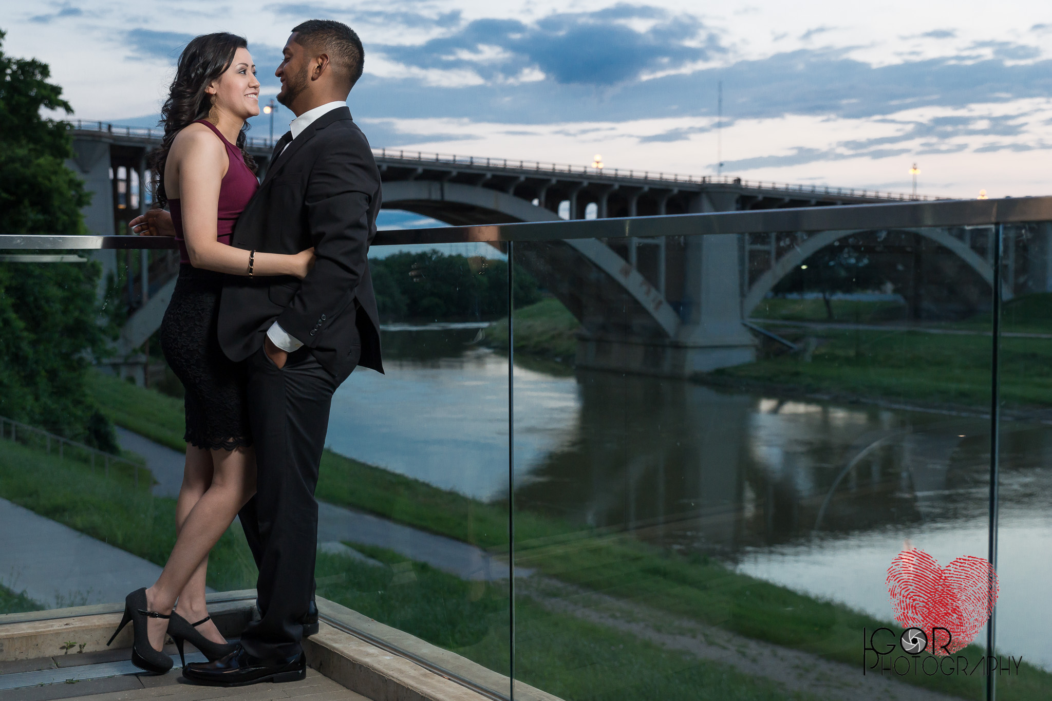 Downtown engagement session