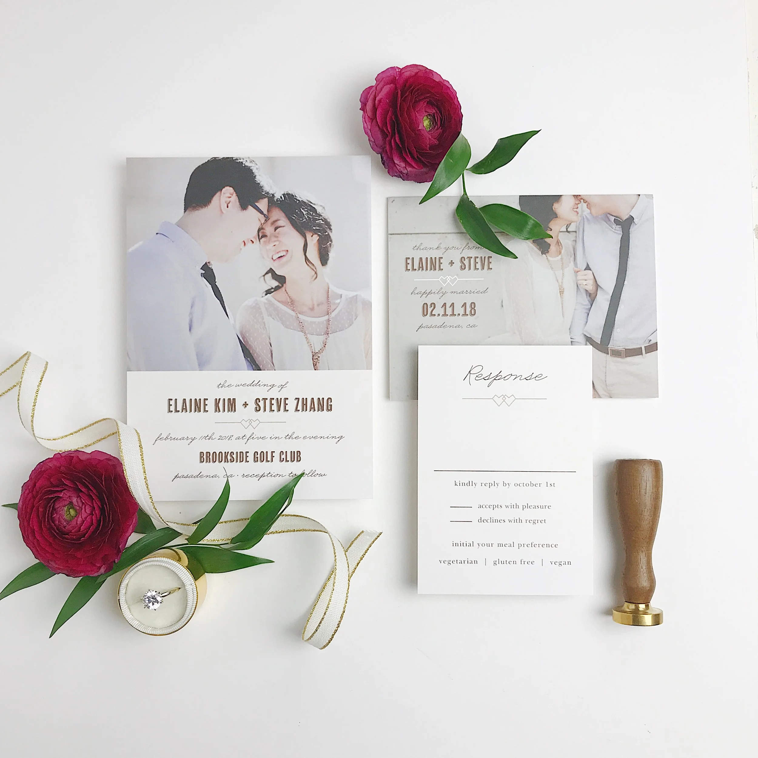 Personalize your wedding invitations with photos for a more personal touch!
