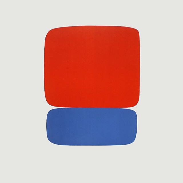 Ellsworth Kelly, Red-Orange over Blue, 1965  #inspiration #menswear #ss17  #color