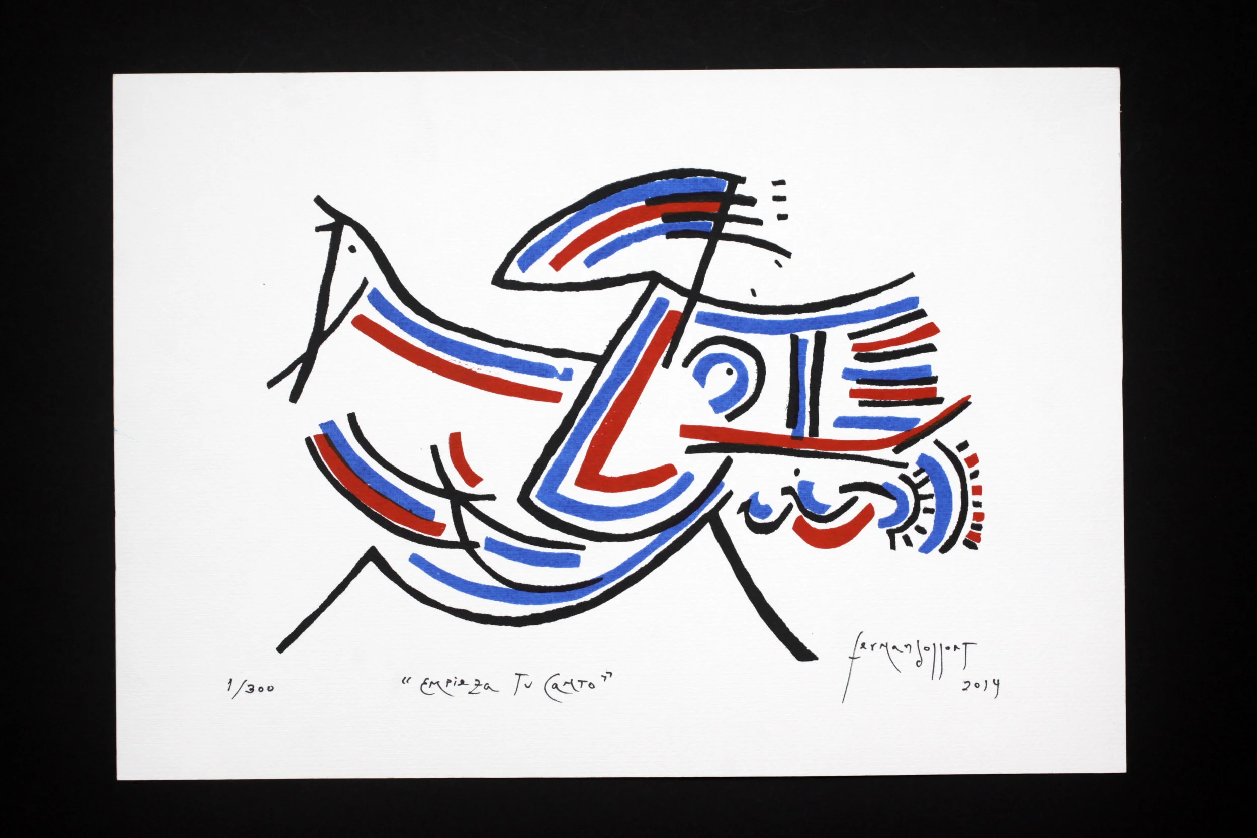 Serigrafía Empieza tu canto 50x35 cm - $59.JPG