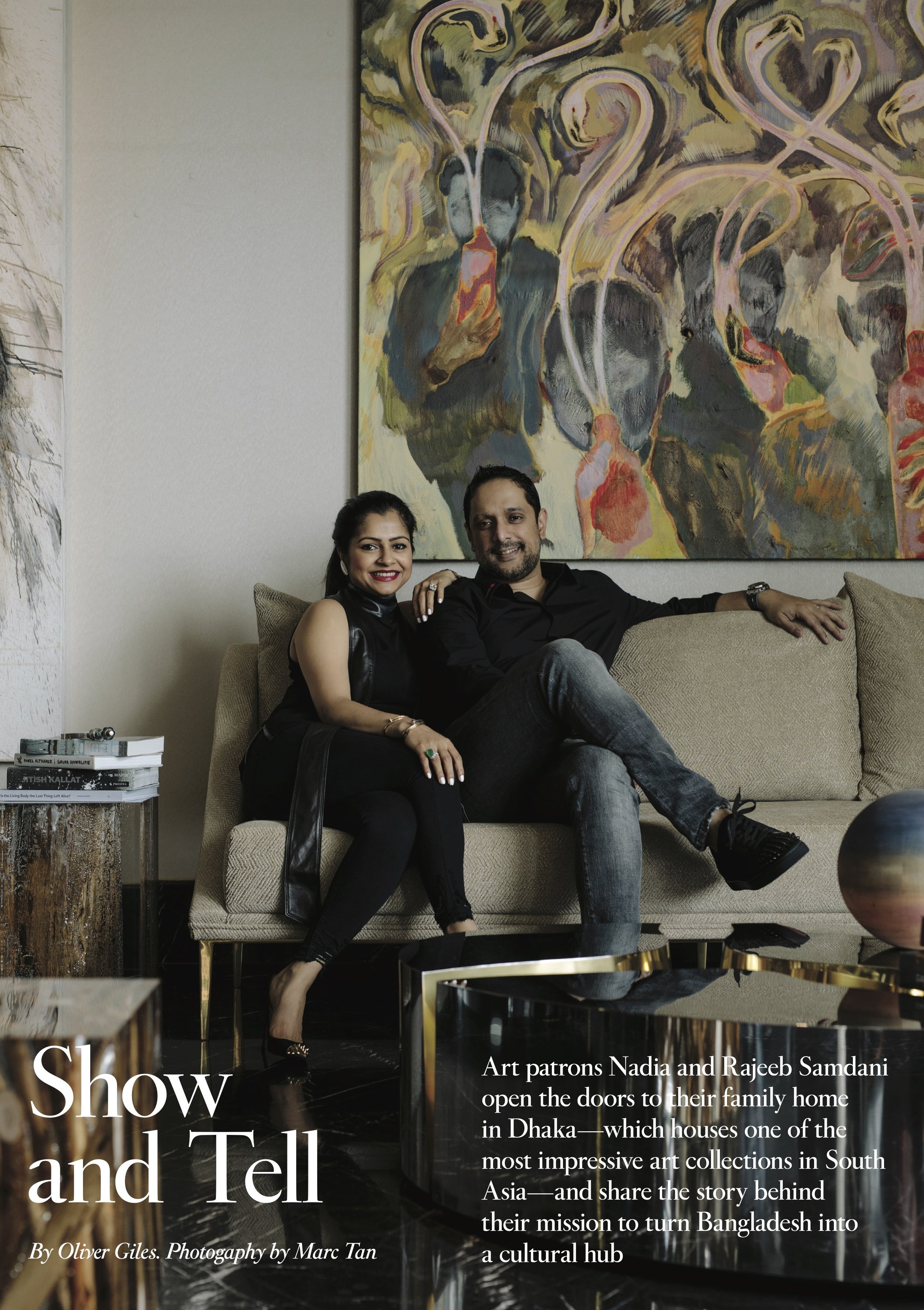 Tatler Asia Home Story with Nadia and Rajeeb Samdani