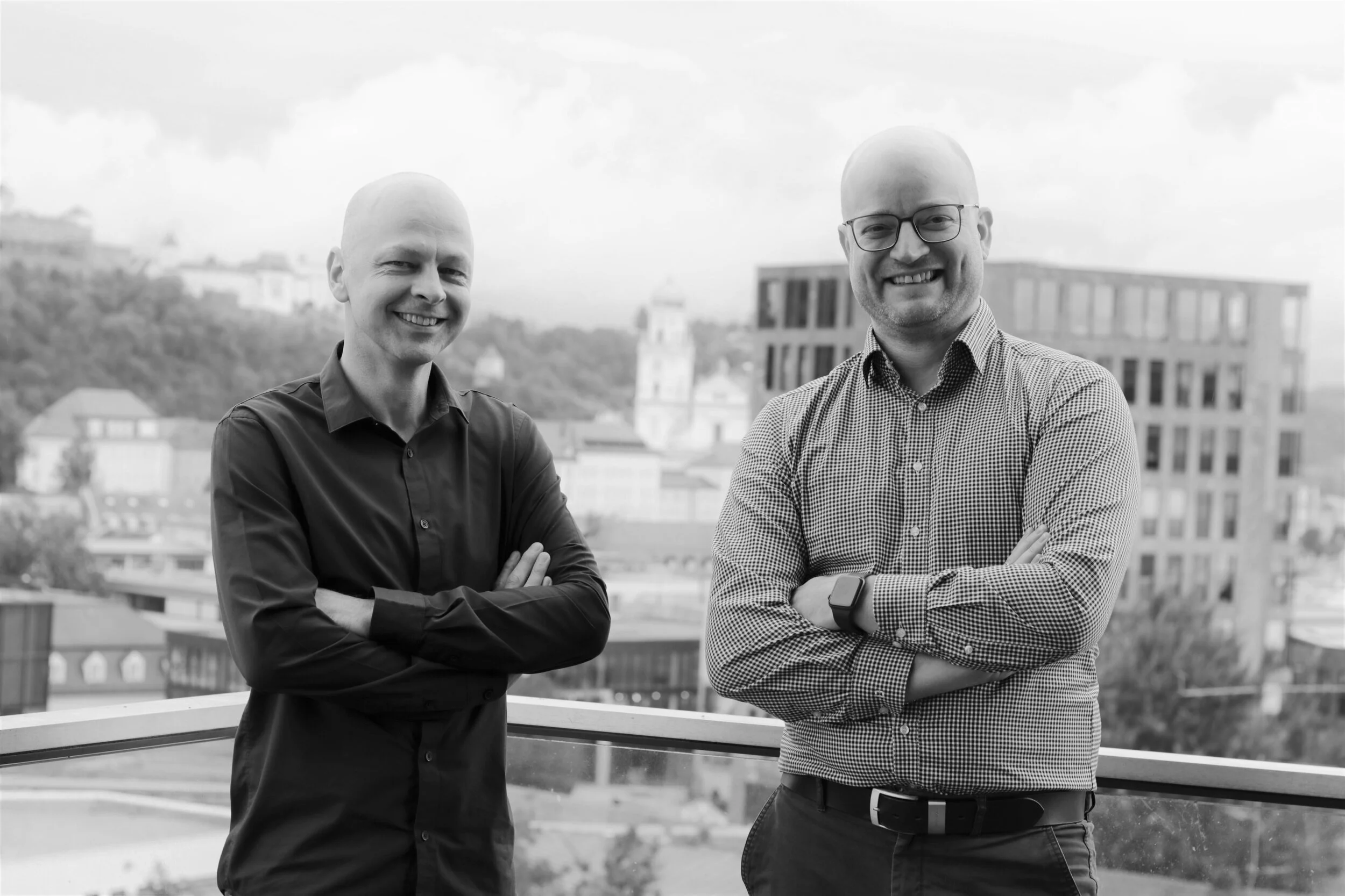 Stephan Aigner, Leiter des Geschäftsbereichs Products &amp; Development bei msg, und OKR Champion Mathias Böni über ihre Erfahrungen mit dem OKR Framework