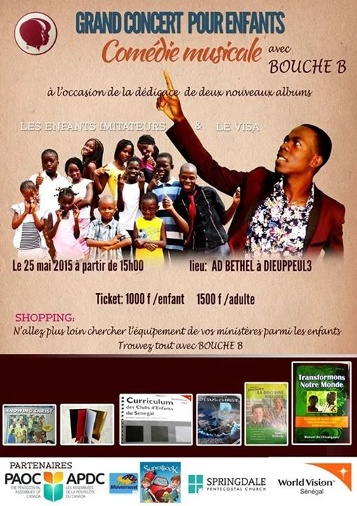 Adam Baker Supporting Bouche Bée