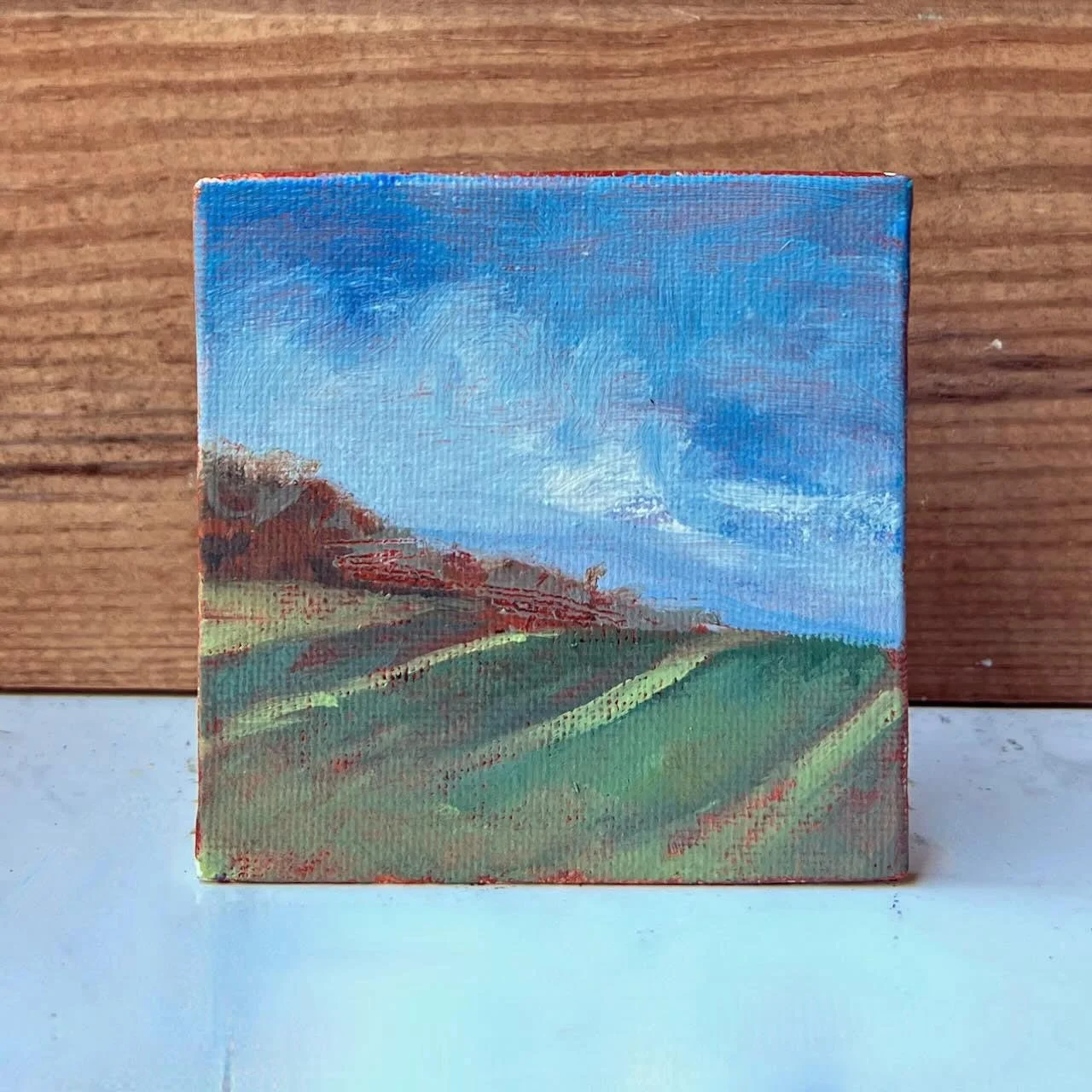 Tiny Skies 602, 3x3 ornament (2025) West Jefferson