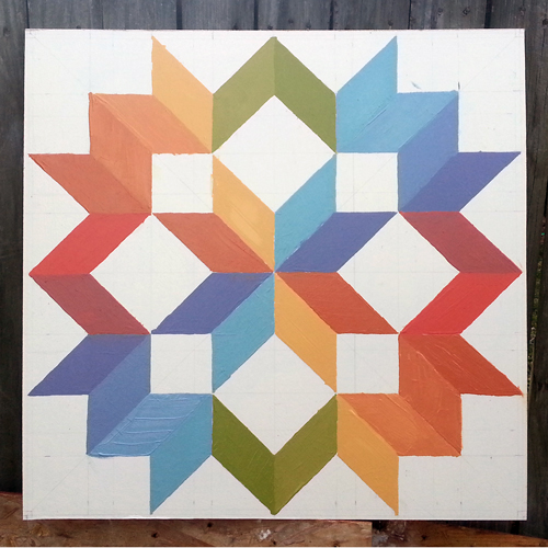 2' x 2' barn quilt, Christine Dryden