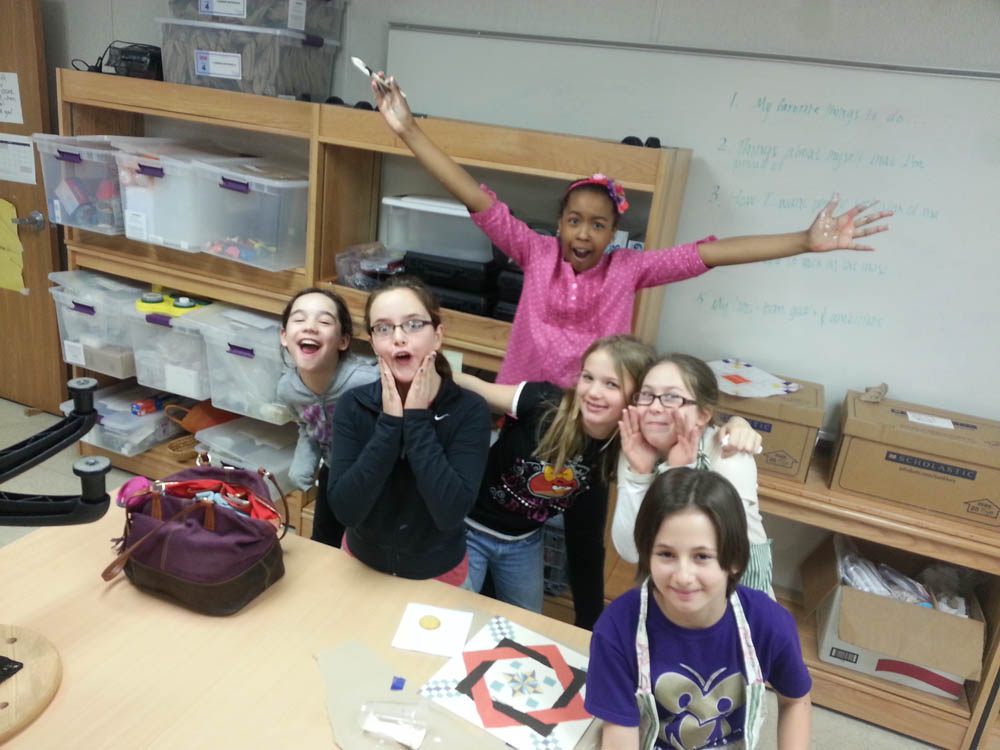 Celebrating finishing touch-ups!