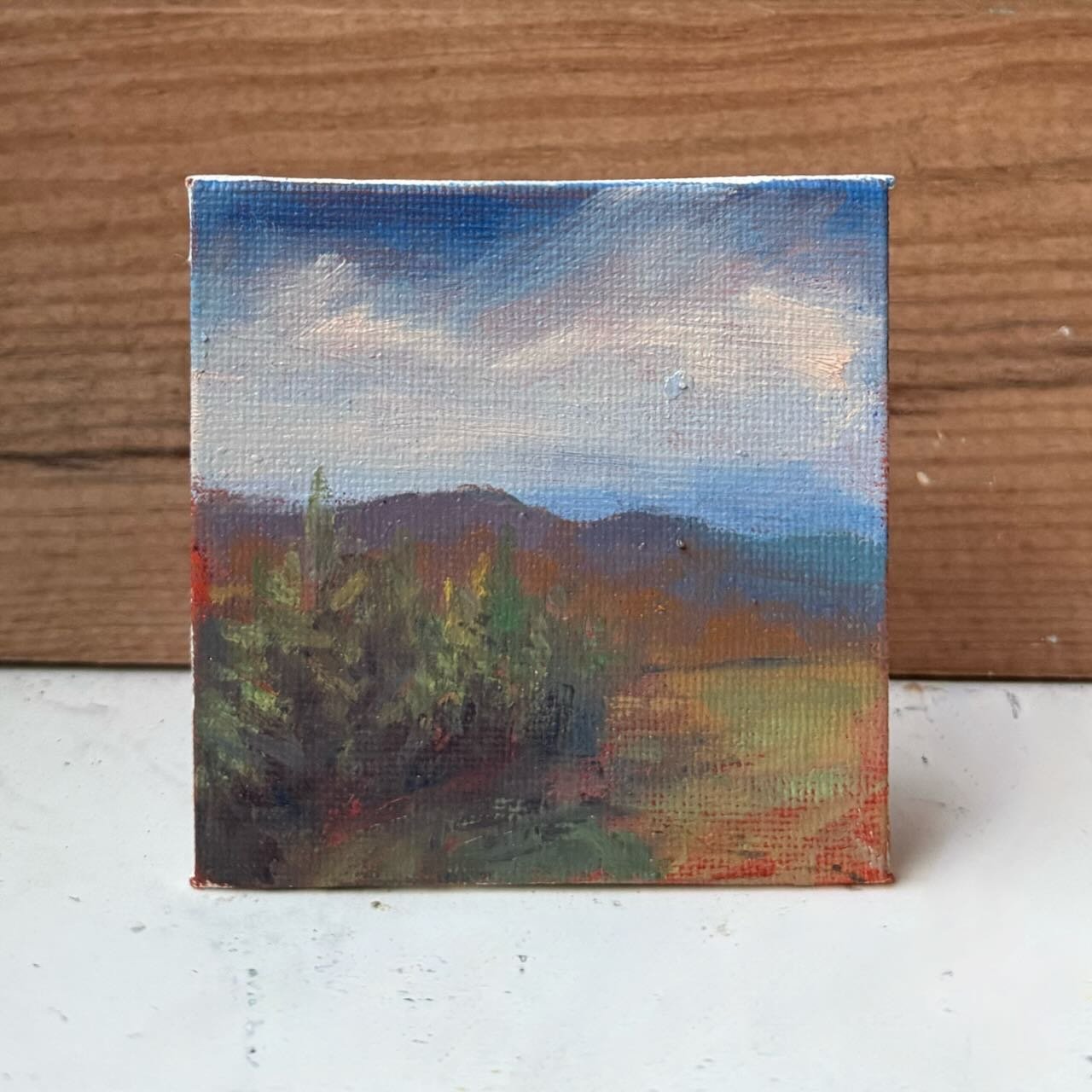 Tiny Skies 606, 3x3 ornament (2025) West Jefferson