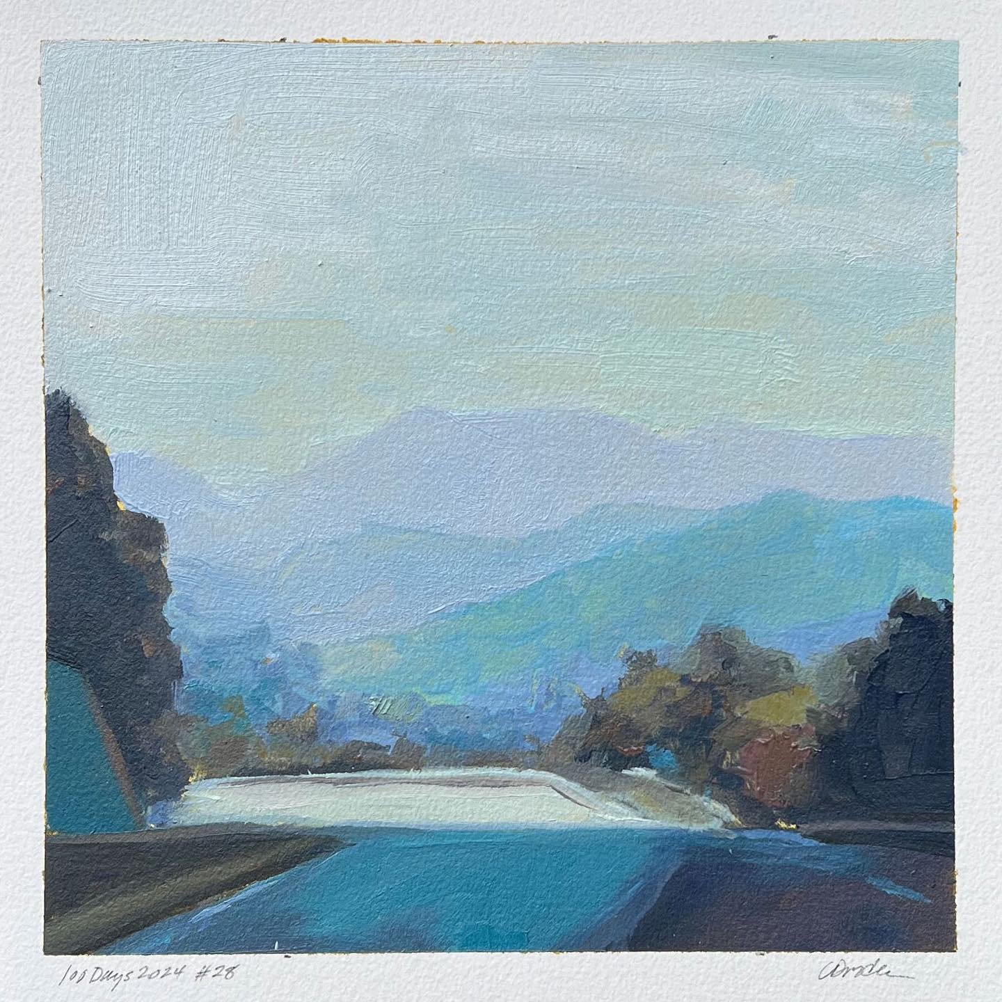 I&rsquo;ve been sidetracked on my #the100dayproject but I am going to keep going at my snails pace till I make it to 💯.

28/100 #100daysoflandscapestudies
8x8, oil on paper